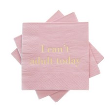 Cakewalk 雞尾酒設計餐巾紙, 20入, 今天我還不能長大