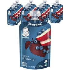 Gerber 嘉寶 水果泥 99g, 蘋果藍莓口味, 12包