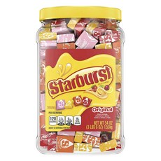 Starburst Fruit Chews 原味 櫻桃 柳橙 草莓 & 檸檬, 1個, 1.53kg