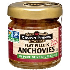 CROWN PRINCE 皇冠牌 橄欖鯷魚罐頭, 1個, 43g