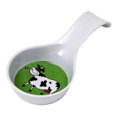 Chef Craft 可愛乳牛圖案湯匙架, 1個, 混色