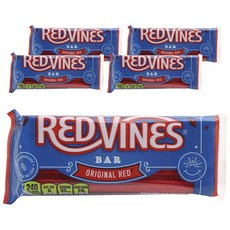 Redvines 蠟燭甘草扭扭糖 紅色原味, 5包, 70g
