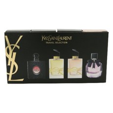 YVESSAINTLAURENT 聖羅蘭 黑鴉片淡香精 7.5ml+自由不羈淡香精 7.5ml+自由不羈淡香水 7.5ml+慾望巴黎淡香精 7.5ml, 1組