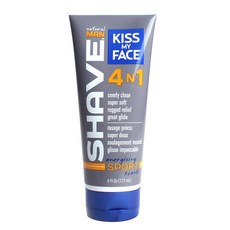 Kiss My Face 4 合 1 保濕剃須膏男士活力運動香氛, 1個, 177ml