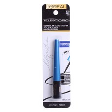L'OREAL PARIS 巴黎萊雅 伸縮控制尖端液體防水眼線筆 2ml, 1個, 黑色的