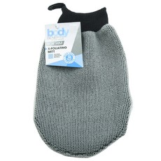 BODY BENEFITS 男士去角質手套沐浴巾, 1個, 灰色, 1個