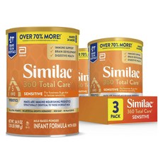 Abbott 亞培 Similac 心美力 兒童 360 Total Care Sensitive 5 HMO 益生元配方含鐵奶粉, 3個, 989g