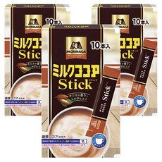 MORINAGA 森永 牛奶巧克力即溶粉隨身包, 3個, 10片