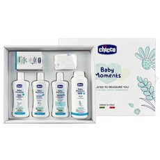 Chicco 寶貝嬰兒植萃沐浴護膚禮盒 (附提袋) - 嬰兒沐浴組/新生兒禮盒推薦