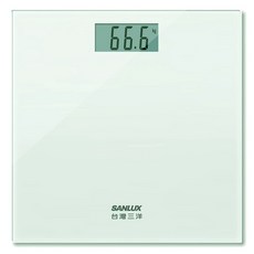 三洋 數位體重計 SYES-301, 1個, 白色, SYES-301-W