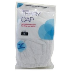 siris Deluxe 毛圈發帽 L, 1個, 白色的