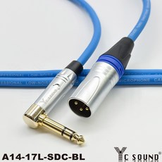 彩色線 鍍鉻 彎頭 6.3轉XLR訊號線, 紫色線,50cm單條