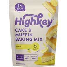 highkey Cakes & Muffins Baking Mix Lemon Gluten Free Quito-Friendly, 1個, 283克