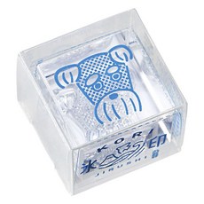 KING JIM HITOTOKI 冰塊水晶印章 雪納瑞 22mm, 1個, 不適用