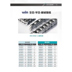 WIN五金WIN機械鍊條(鏈目 /全目)