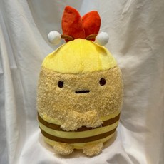 San-X 角落生物 炸蝦尾巴 蜜蜂 花園系列 娃娃 12英吋, 詳見包裝, 黃色, 1個