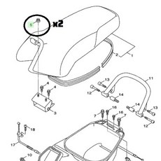 YAMAHA 山葉 原廠 BWS-125 坐墊螺帽 兩顆價, 詳見包裝