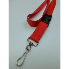 【富巨金】20mm寬高速帶/2CM寬特多龍/識別證帶/分離式插扣(插扣 旋轉金屬鉤), 紅色