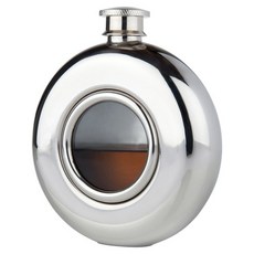 VISKI Irving Scope Flask 酒瓶 147.9ml, 1個, 銀