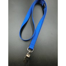 【富巨金】15mm高速帶識別證帶/證件帶 - 1.5cm寬特多龍安全扣旋轉金屬夾, 寶藍色