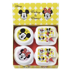 Disney 迪士尼 米奇米妮微波爐專用保鮮盒, 4個, 1組