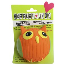 Hugglehounds Ruff-Tex小狗寵物橡膠玩具 L, 1個, 貓頭鷹