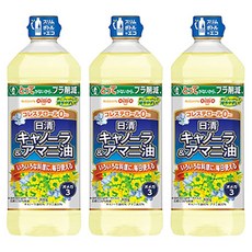 OilliO 日清油脂 菜籽油&亞麻籽油, 3個, 800g