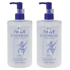 KUMANO 熊野油脂 麗白薏仁保濕卸妝水, 2個, 500ml