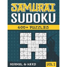 Samurai Sudoku: Sudoku Book for Adults with 600+ 5 in 1 Sudoku - Normal and Hard - Vol 1 平裝版, Independently Published, 英文