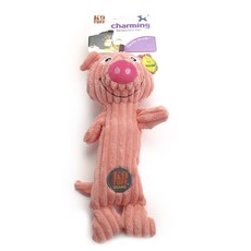 charmingpet 網球頭豬狗玩具, 1個, 混色