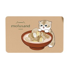 喵到寶 日本貓福珊迪雙層科技布防滑吸水軟式珪藻土地墊40x60cm 浴室踏墊, 貓福珊迪-SE-103