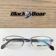 Black Boar 純鈦半框眼鏡 淡紫長方框 BB006 C7 光學眼鏡