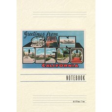 (英文圖書) Vintage Lined Notebook Greetings from San Diego California 平裝版, Found Image Press, 英文