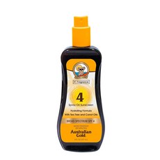 Australian GOLD 胡蘿蔔噴霧式助曬油 SPF4, 1入, 237ml
