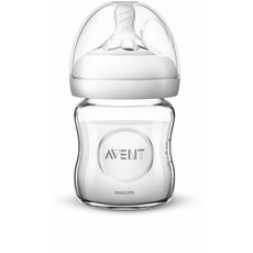 PHILIPS AVENT 新安怡 玻璃奶瓶 120ml, 透明, 第1階段(0個月以上)