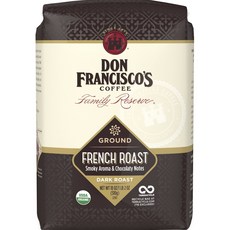 Don Francisco Family Reserve Ground French Roast 煙熏香氣和巧克力味 深色烘焙, 510g, 研磨咖啡, 未研磨
