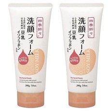 KUMANO 熊野油脂 豆乳美肌洗面乳, 2個, 200g