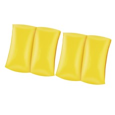 Bestway 亮色手臂圈 兒童游泳輔助 雙氣囊安全設計 輕巧便攜, 橙色+黃色