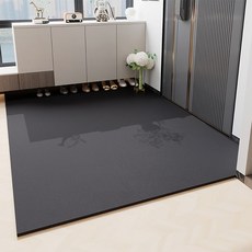 可訂製尺寸 極簡科技纖維玄關地墊(80*120cm) 落塵區地墊 吸水無痕 大門地墊 吸水地毯 軟矽藻土地墊, 深灰