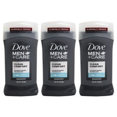 Dove 多芬 Men Care男士體香膏 潔淨舒適, 3個, 85g