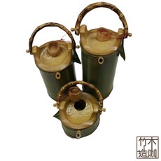 竹木造咖 保青竹茶壺 臺灣製造 2.8L 竹製水壺 茶具, 單色, 1個