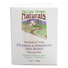 VALLEY GREEN NATURALS Dermasense Soap 燕麥片和喜馬拉雅鹽混合物, 1個, 141克