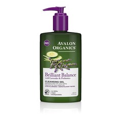 AVALON ORGANICS 薰衣草明亮平衡潔面凝膠, 1個, 237ml
