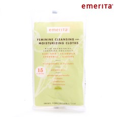 emerita 保濕女性私密處清潔巾, 15件
