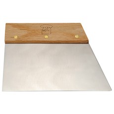 三能 SN4106 不銹鋼斜切麵刀 烘焙麵團切割刀 斜口設計 木柄好握 輕鬆製作麵包餅乾, 不銹鋼, 1個