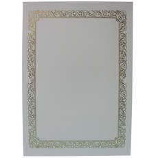 A4空白獎狀紙 玫瑰花邊 聘書紙 感謝狀紙 一小包10張入