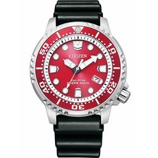 CITIZEN PROMASTER 200米光動能潛水錶(BN0159-15X)44mm，紅色錶盤，專業潛水腕錶, 紅色