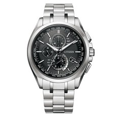 CITIZEN ATTESA男用光動能金屬電波腕錶 AT8040-57E