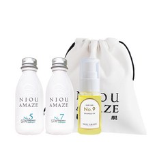紐奇肌 經典髮浴旅行組 (控油45ml+護色45ml+金萃護髮油15ml+束口袋), 105g, 1個