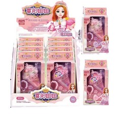 喜陽姐姐 冰淇淋項鍊戒指手鍊髮飾組玩具 女童角色扮演飾品套裝, 隨機.下單2即為2款